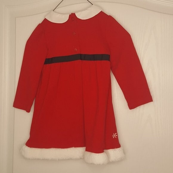 Gymboree Red Santa Holiday Christmas Dress - Picture 5 of 6